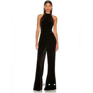 Velvet Halter Jumpsuit - 6